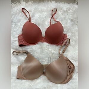 Two Victorias Secret Push-Ups Bras